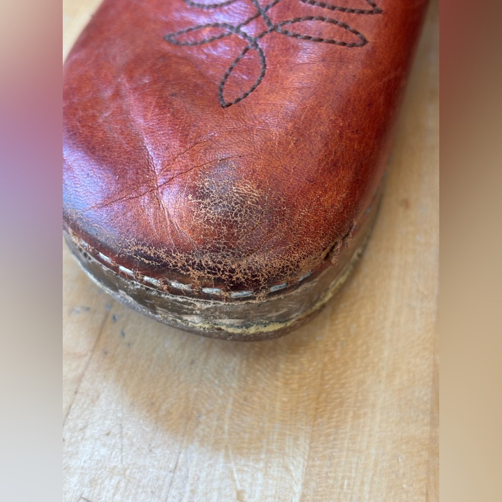 Women’s vintage danish style wooden clogs - Picture 6 of 6